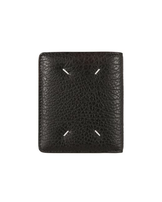 Maison Margiela Black Button Your Wallet for men