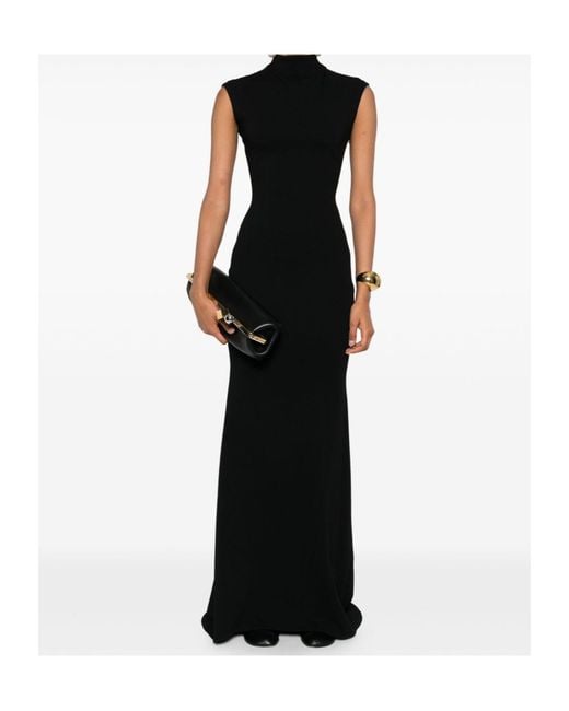 Jacquemus Black Figure-Hugging Maxi Dress