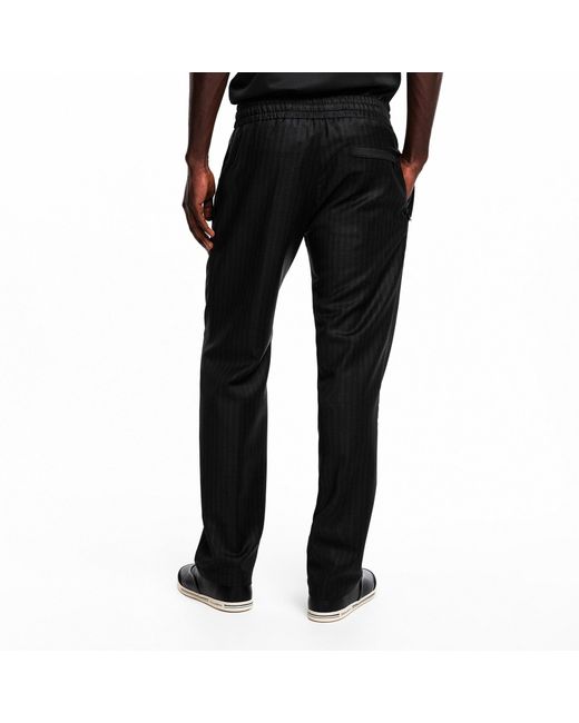 Dolce & Gabbana Black Striped Trousers for men