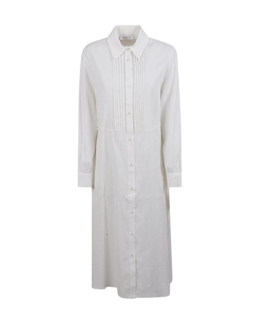 Fabiana Filippi Gray Long Sleeve Dress