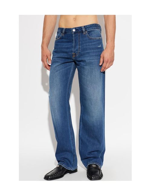DIESEL Blue 1980 D Eeper Straight-Leg Jeans for men