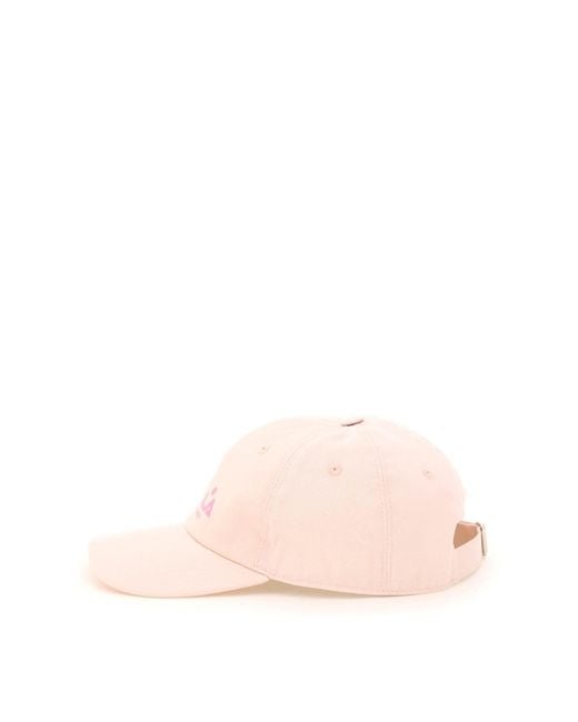 Stella McCartney Pink Logo-Print Flat-Peak Cap