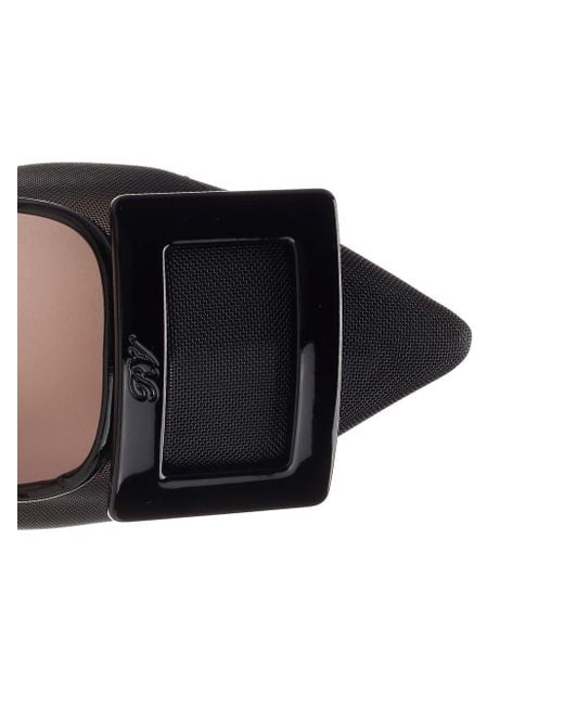 Roger Vivier Brown Gommetine Ballet Flats