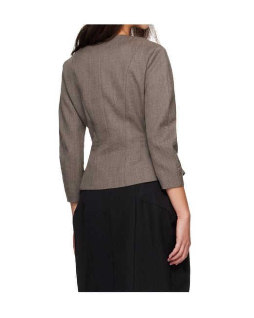 Jacquemus Gray Ruffled Jacket