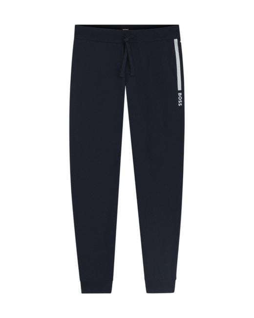 Boss Blue Simple And Casual Pants for men