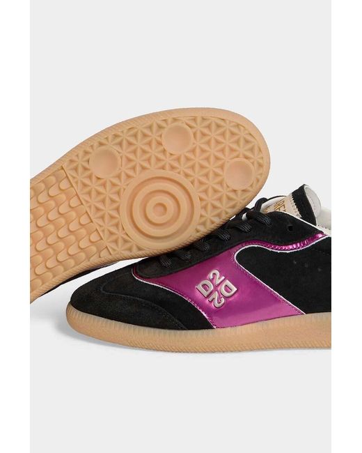 DSquared² Black Rebels Panelled Sneakers