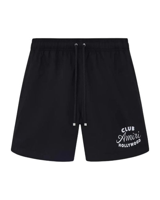 Amiri Black Club Swim Shorts for men