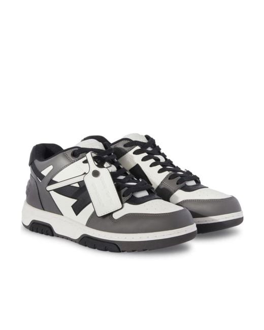 Off-White c/o Virgil Abloh White Men Out Of Office Calf Leather Sneakers for men