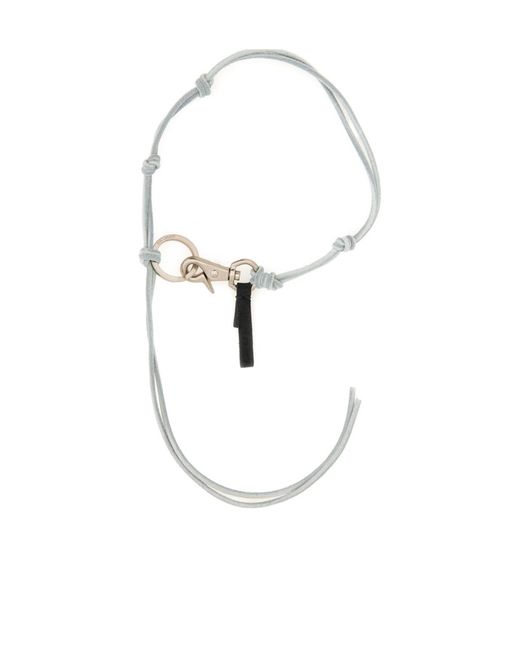 Our Legacy White Leather Key Holder for men
