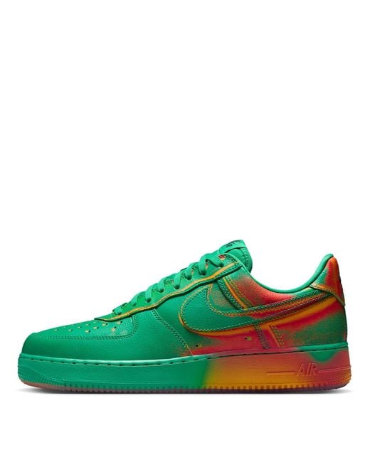 Nike Green Air Force 1 Heatmap for men