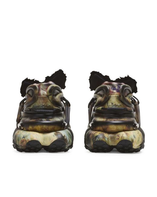 Balmain Multicolor Unicorn Logo Low-Cut Skate Shoes for men