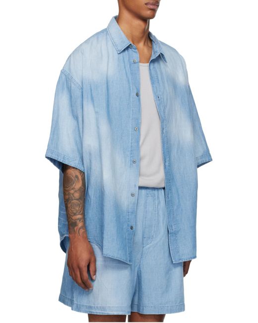 Acne Blue Denim Shirt for men