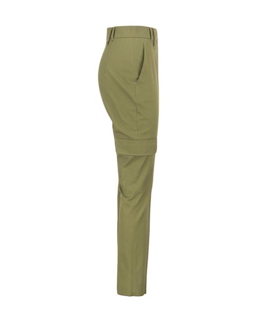 Max Mara Green High-Waisted Overalls