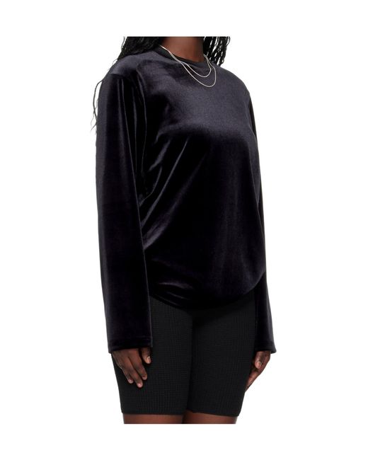Fear Of God Black Velour Classic Long Sleeve Tee