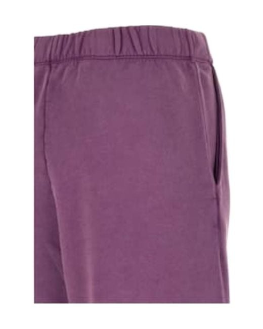 The Attico Purple Embroidered Logo Sweatpants