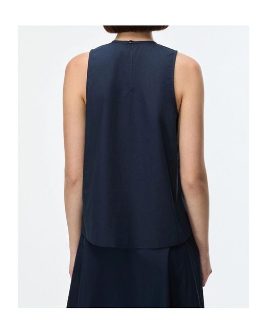 iBlues Blue Embroidered Top