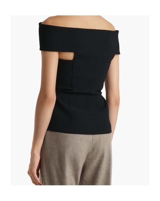 Khaite Black Verone Top