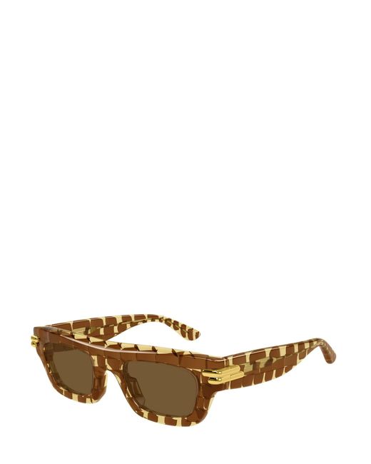 Bottega Veneta Multicolor Eyewear Mitre Square Frame Sunglasses for men