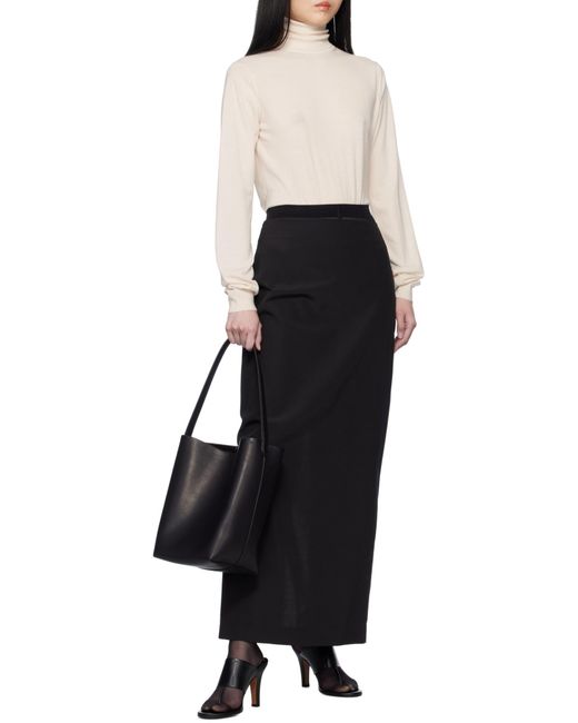 The Row Black Medium N/S Park Tote Bag