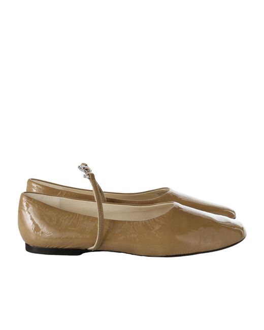 Tory Burch Brown Gemini Link Mary Jane Ballet