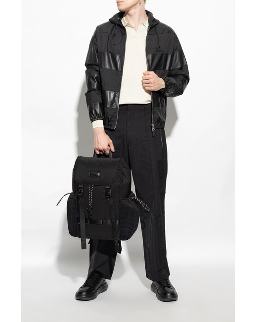 Emporio Armani Black Sneakers With Logo for men