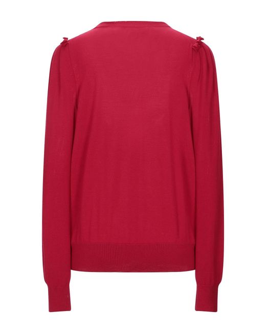 Dolce & Gabbana Red Solid Color Cardigans