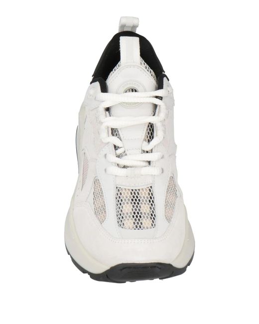 Burberry White Platform Sneakers