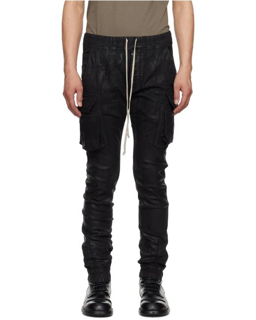 Rick Owens Black Mastodon Cut Pants for men