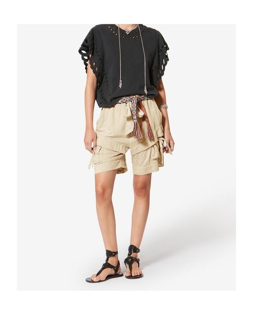 Isabel Marant Natural Bermia Shorts