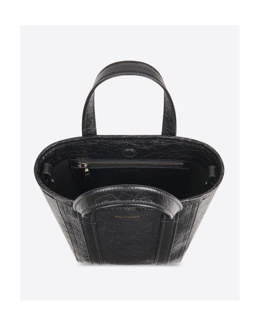 Balenciaga Black Barbes Small North-South Shopper Bag