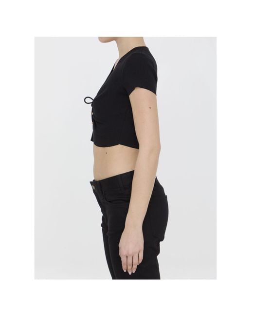 Céline Black Heart Crop Top