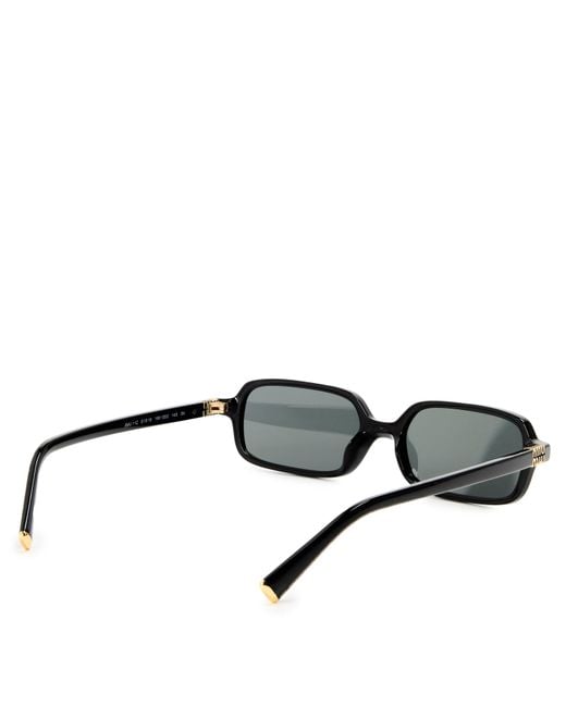 Miu Miu White Rectangle Sunglasses