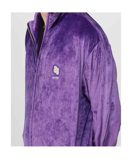 Gcds Purple Logo Jacket for men