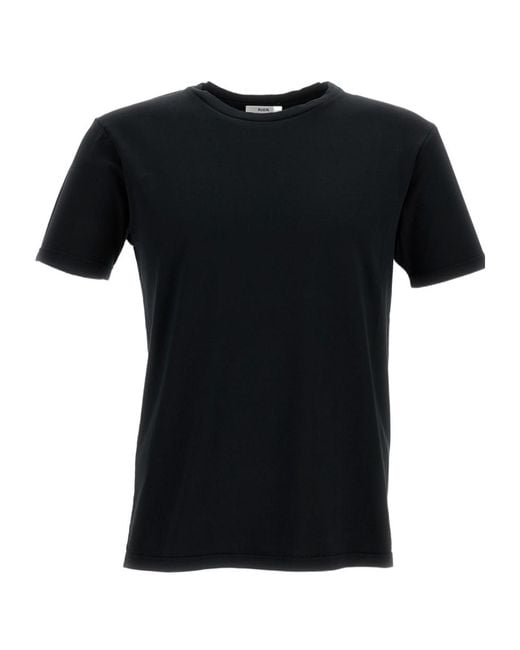 Rier Black Crewneck Straight Hem T-Shirt for men
