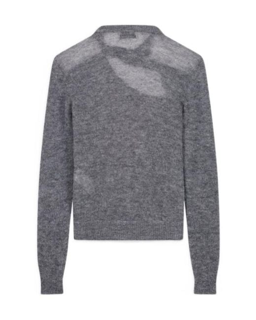 Coperni Gray Buckle Cut-Out Jumper
