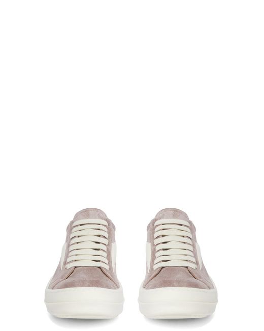 Rick Owens Gray Round-Toe Low-Top Casual Shoes