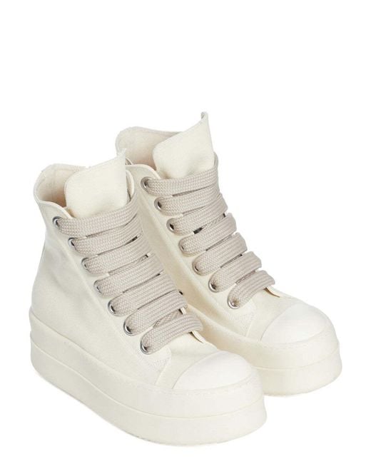 Rick Owens Natural Mega Bumper Jumbolace Sneakers for men