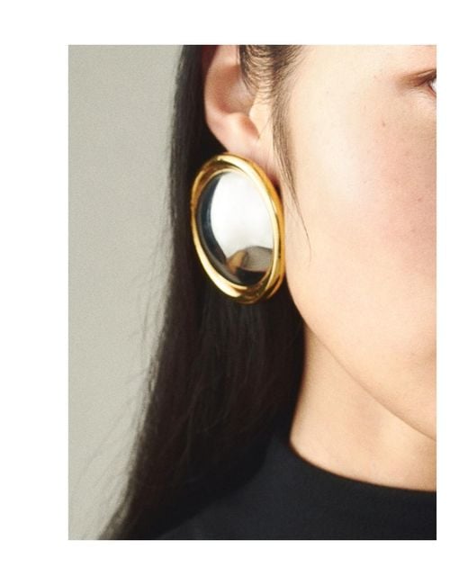 Jacquemus White The Rond Drop Earrings