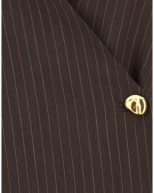Marella Brown Striped Vest