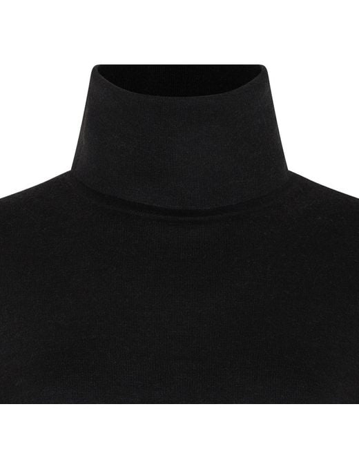 P.A.R.O.S.H. Black Turtleneck Long-Sleeve Sweater