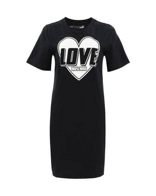 Moschino Black Logo Dress