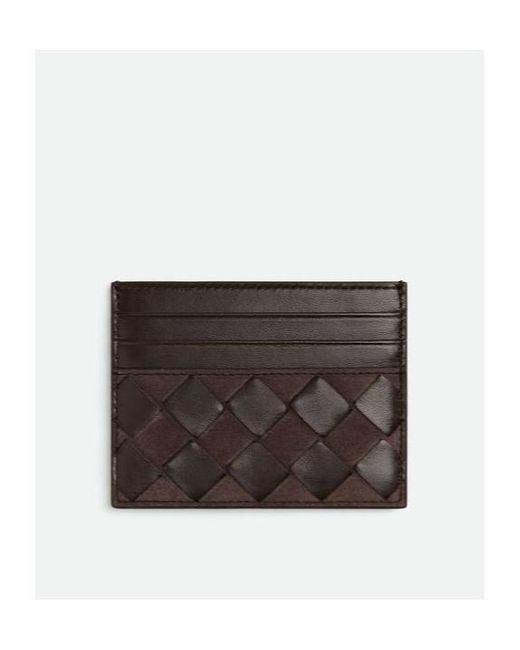 Bottega Veneta Black Intrecciato Credit Card Case