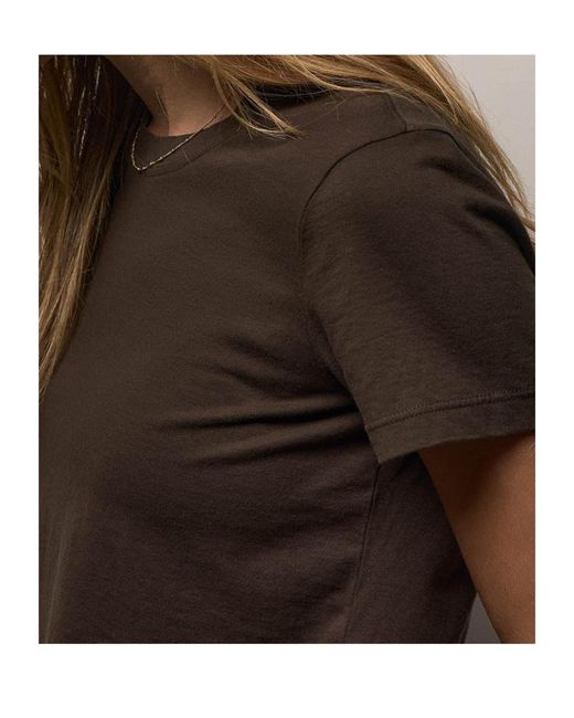 James Perse Black Vintage Little Boy Cropped T-Shirt