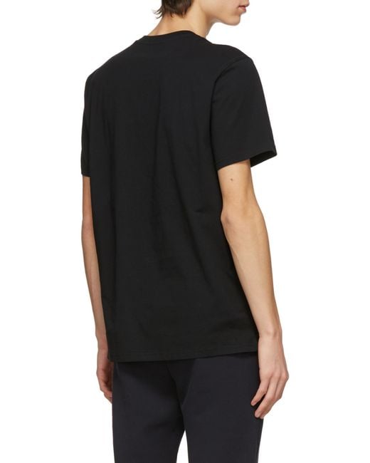 Moschino Black Pattern Printed T-Shirt for men