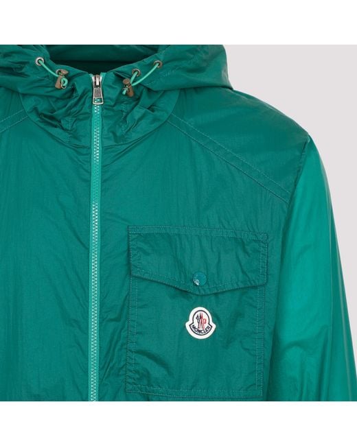 Moncler Green Samakar Hooded Jacket for men