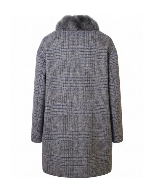 Manzoni 24 Gray Long-Sleeved Coat