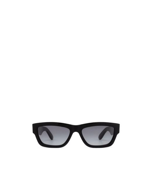 McQueen White Eyewear Rectangle Frame Sunglasses for men