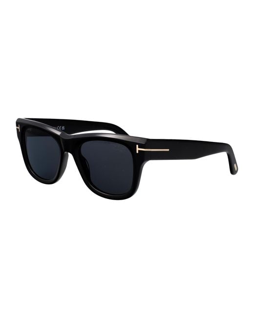 Tom Ford Black Eyewear Square Frame Sunglasses