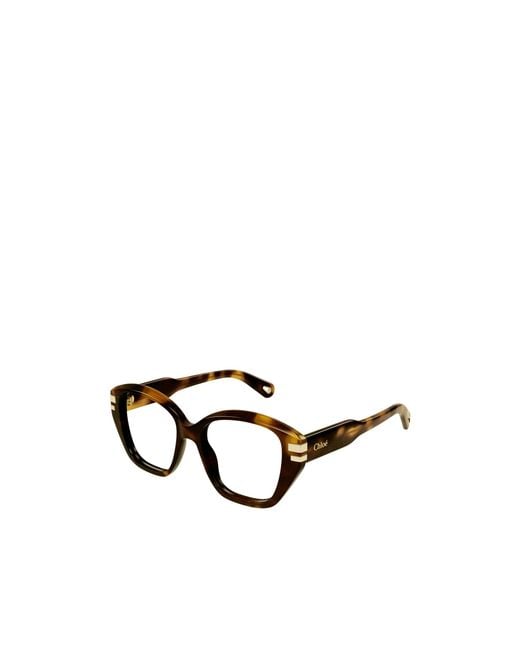 Chloé White Chloé Eyewear Square Frame Glasses for men