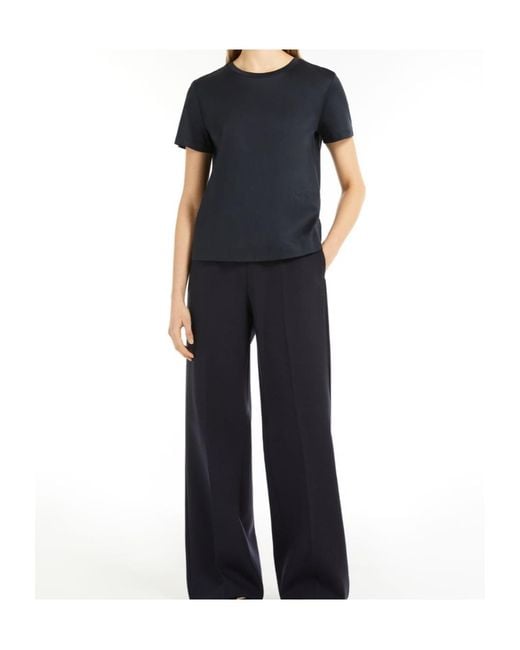 Max Mara Blue Nerina Crewneck T-Shirt